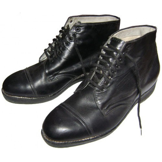 Vintage military chrome boots army good officer USSR